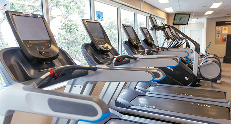 image of treadmills in a fitness centre